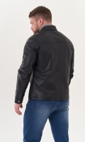 Миниатюра фотографии Мужская куртка "рубашка" из натуральной кожи