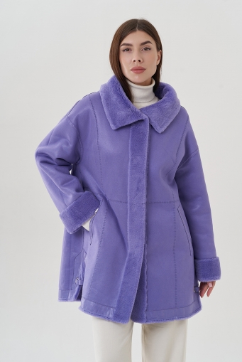 Миниатюра фотографии Двухстороннее пальто из натуральной шерсти