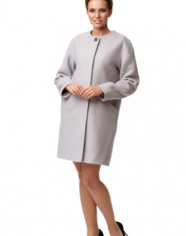 Купить Женское пальто из текстиля без воротника в каталоге