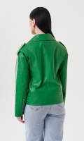 Миниатюра фотографии Женская куртка косуха из натуральной кожи 
