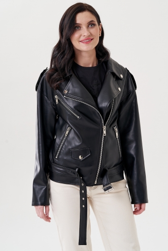 Миниатюра фотографии Женская куртка - косуха из эко кожи