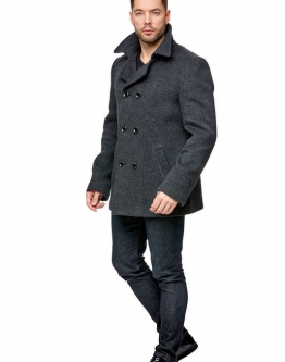 Купить Мужское пальто из текстиля с воротником в каталоге