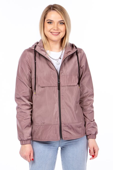 Купить Ветровка женская из текстиля с капюшоном в каталоге