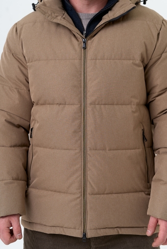 Миниатюра фотографии Мужской пуховик с капюшоном 