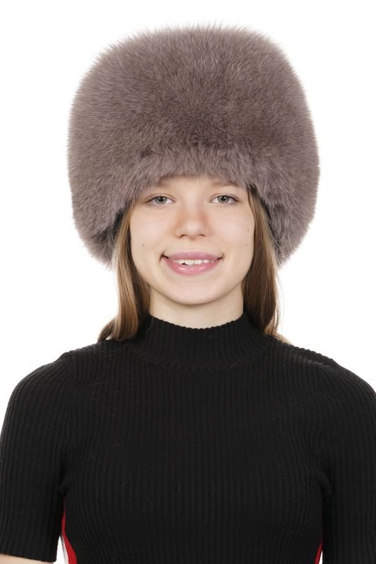 Миниатюра фотографии Шапка женская из песца