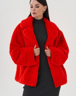 Купить Красная куртка из кролика в каталоге