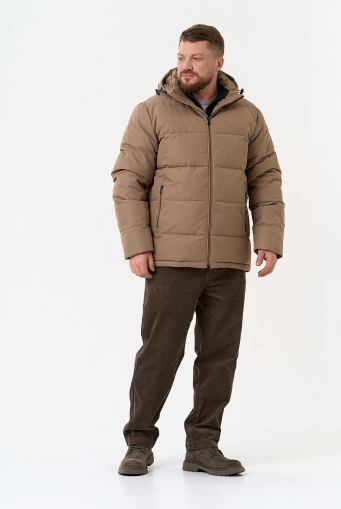 Миниатюра фотографии Мужской пуховик с капюшоном 