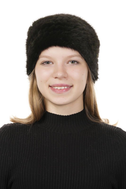 Миниатюра фотографии Шапка женская из норки