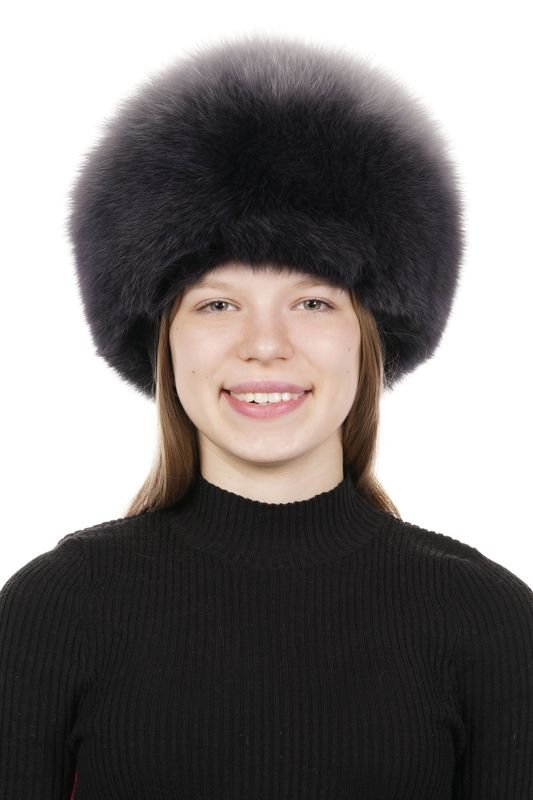 Миниатюра фотографии Шапка женская из песца