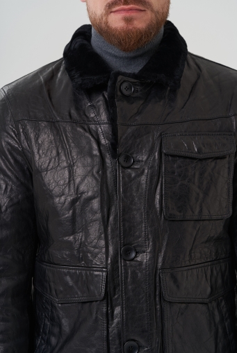 Миниатюра фотографии Куртка мужская из натуральной кожи 