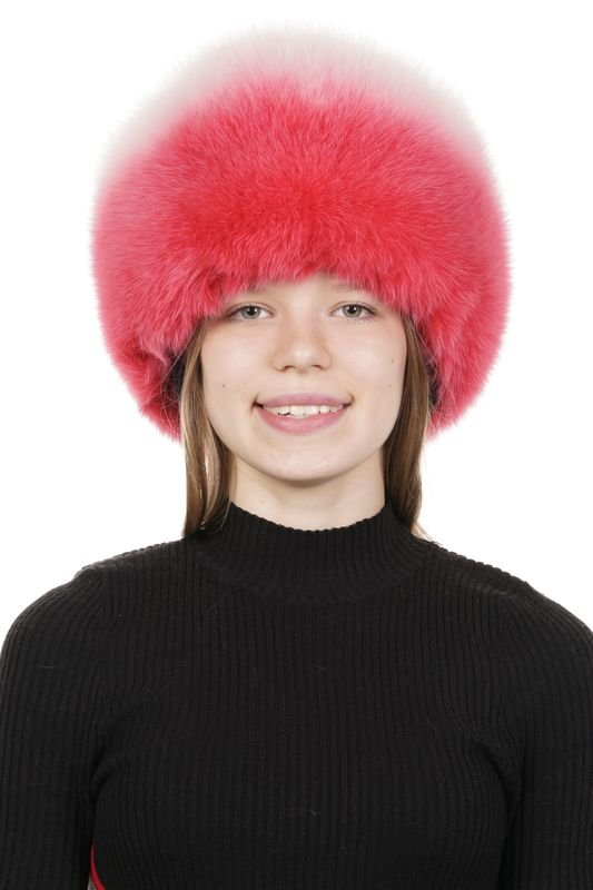 Миниатюра фотографии Шапка женская из песца