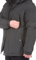 Миниатюра фотографии Пуховик мужской из текстиля с капюшоном