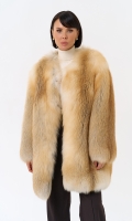 Миниатюра фотографии Шуба из рыжей лисы