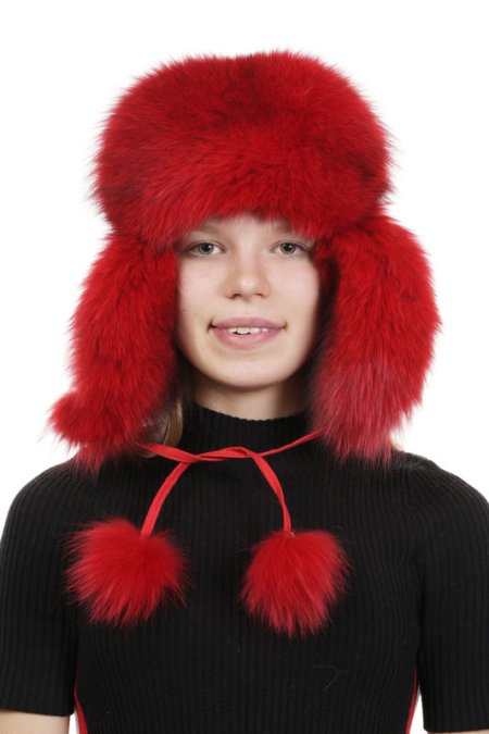 Купить Шапка женская из песца в каталоге