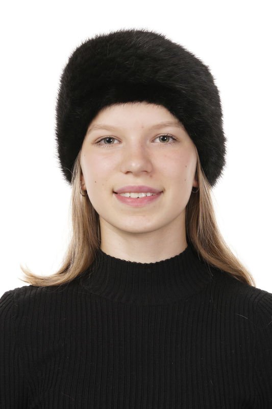 Миниатюра фотографии Шапка женская из норки