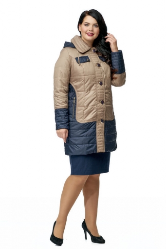 Миниатюра фотографии Куртка женская из текстиля с капюшоном