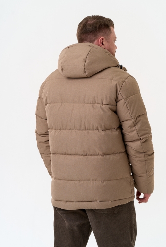 Миниатюра фотографии Мужской пуховик с капюшоном 