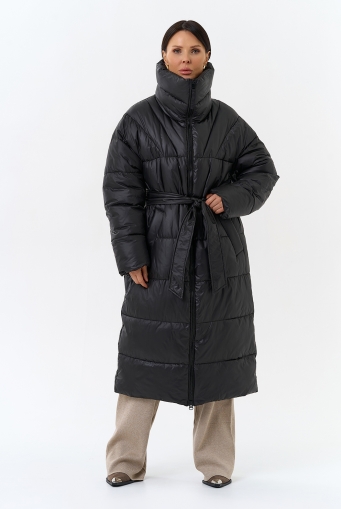 Миниатюра фотографии Женский пуховик с воротником стойкой