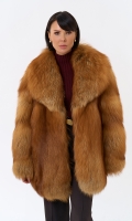 Миниатюра фотографии Шуба из рыжей лисы