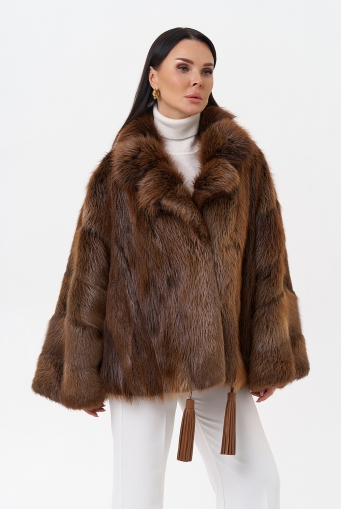 Миниатюра фотографии Болеро из меха бобра