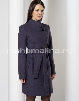 Купить Пальто на пуговицах, со стойкой, приталенного силуэта в каталоге