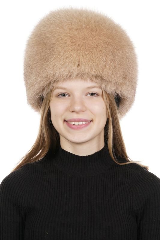 Миниатюра фотографии Шапка женская из песца