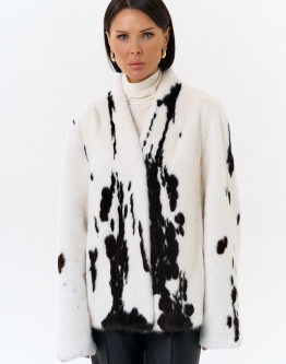 Купить Жакет из меха норки в расцветке "ягуар" в каталоге