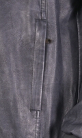 Миниатюра фотографии Мужская кожаная куртка из эко-кожи с воротником