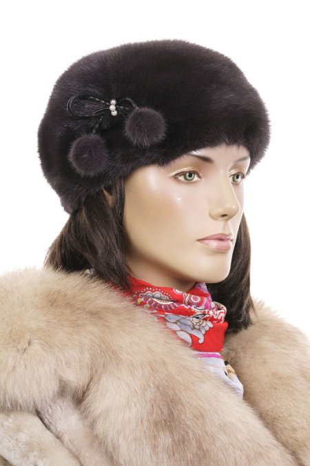Купить Шапка женская из норки в каталоге