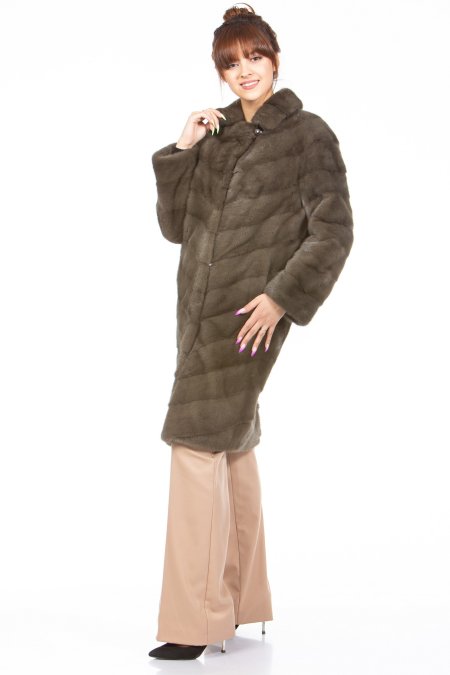 Купить Шуба из норки с воротником в каталоге