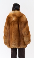 Миниатюра фотографии Шуба из рыжей лисы