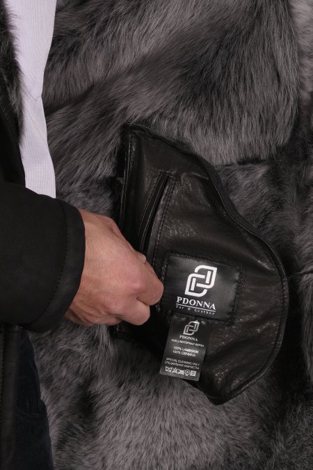 Купить Дубленка мужская из натуральной овчины с воротником в каталоге
