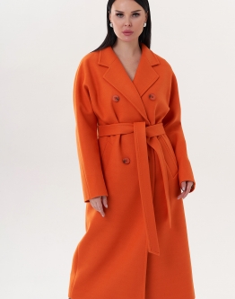 Купить Женское пальто в оранжевом цвете в каталоге