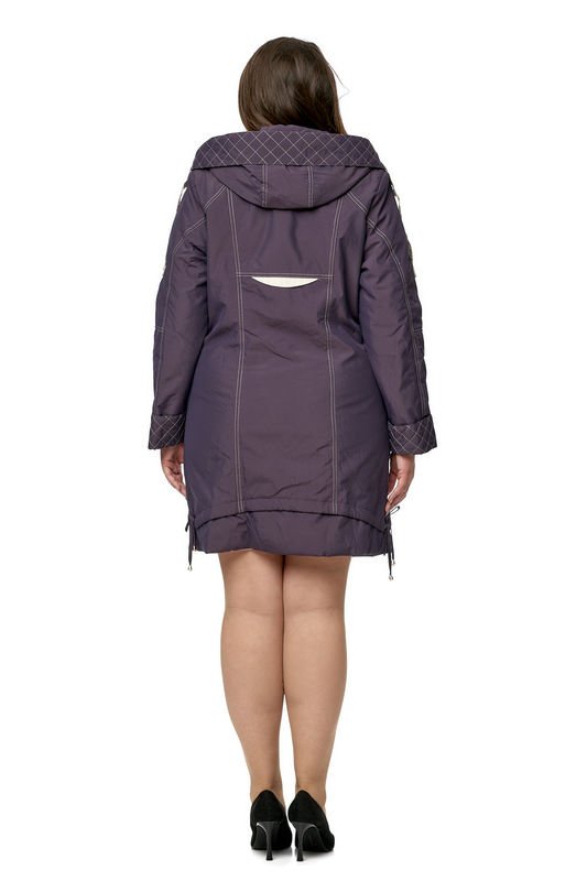 Миниатюра фотографии Куртка женская из текстиля с капюшоном