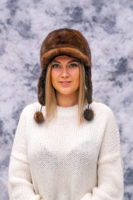 Купить Шапка женская из норки в каталоге