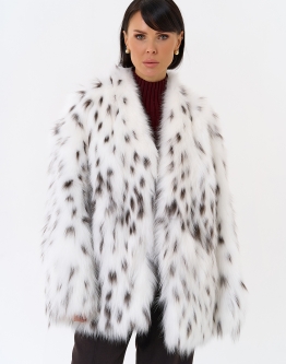 Купить Шуба из лисы с инкрустацией под рысь в каталоге без категории