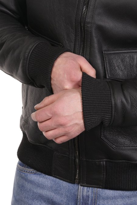 Купить Дубленка мужская из натуральной овчины с воротником в каталоге