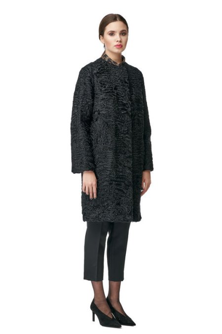 Купить Шуба из каракуля без воротника в каталоге