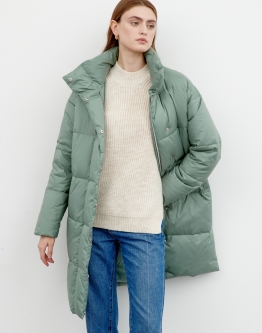 Купить Пуховик в светло-зеленом цвете в каталоге