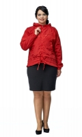 Миниатюра фотографии Ветровка женская из текстиля с капюшоном