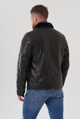 Миниатюра фотографии Куртка мужская из натуральной кожи 