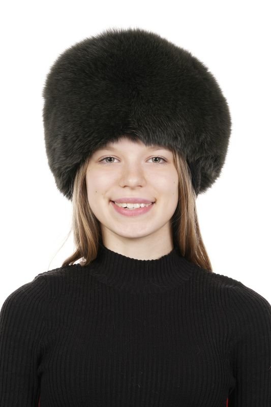 Миниатюра фотографии Шапка женская из песца