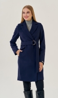 Миниатюра фотографии Женское пальто с поясом