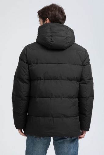 Миниатюра фотографии Мужской пуховик с капюшоном 