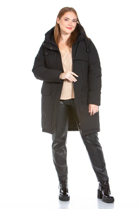 Купить Женское пальто из текстиля с капюшоном в каталоге