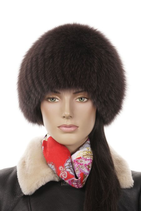 Купить Шапка женская из песца в каталоге