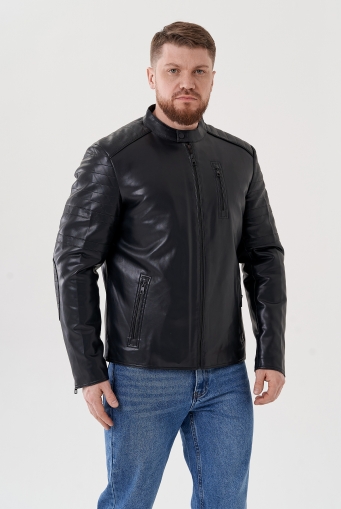 Миниатюра фотографии Мужская куртка черного цвета 