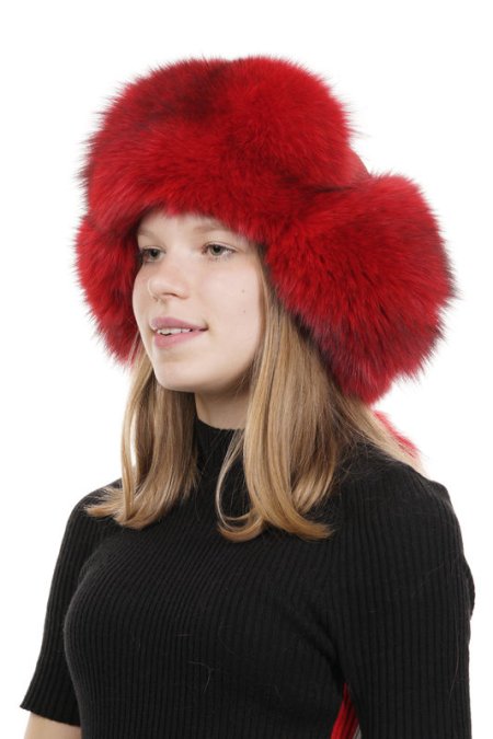 Купить Шапка женская из песца в каталоге