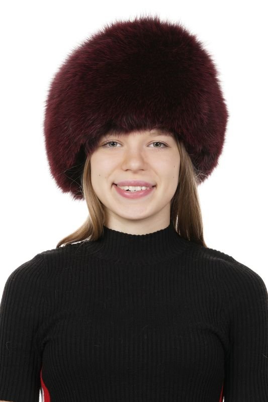 Миниатюра фотографии Шапка женская из песца