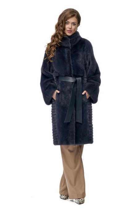 Купить Шуба из норки с воротником в каталоге